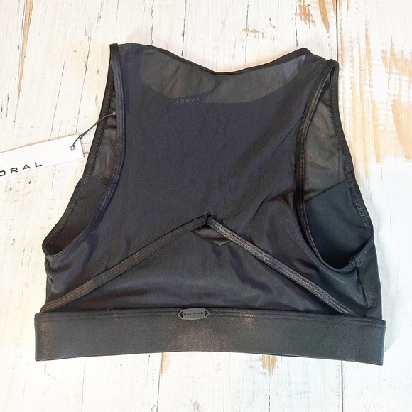 KORAL Vibrant Infinity Activewear Sports Bra Black Size Small - Picture 4 of 7